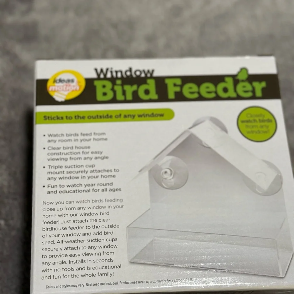 Clear Window Bird Feeder by Ideas in Motion